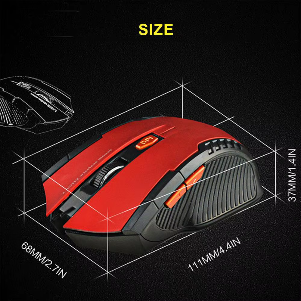 Souris optique sans fil 2000DPI 2.4GHz