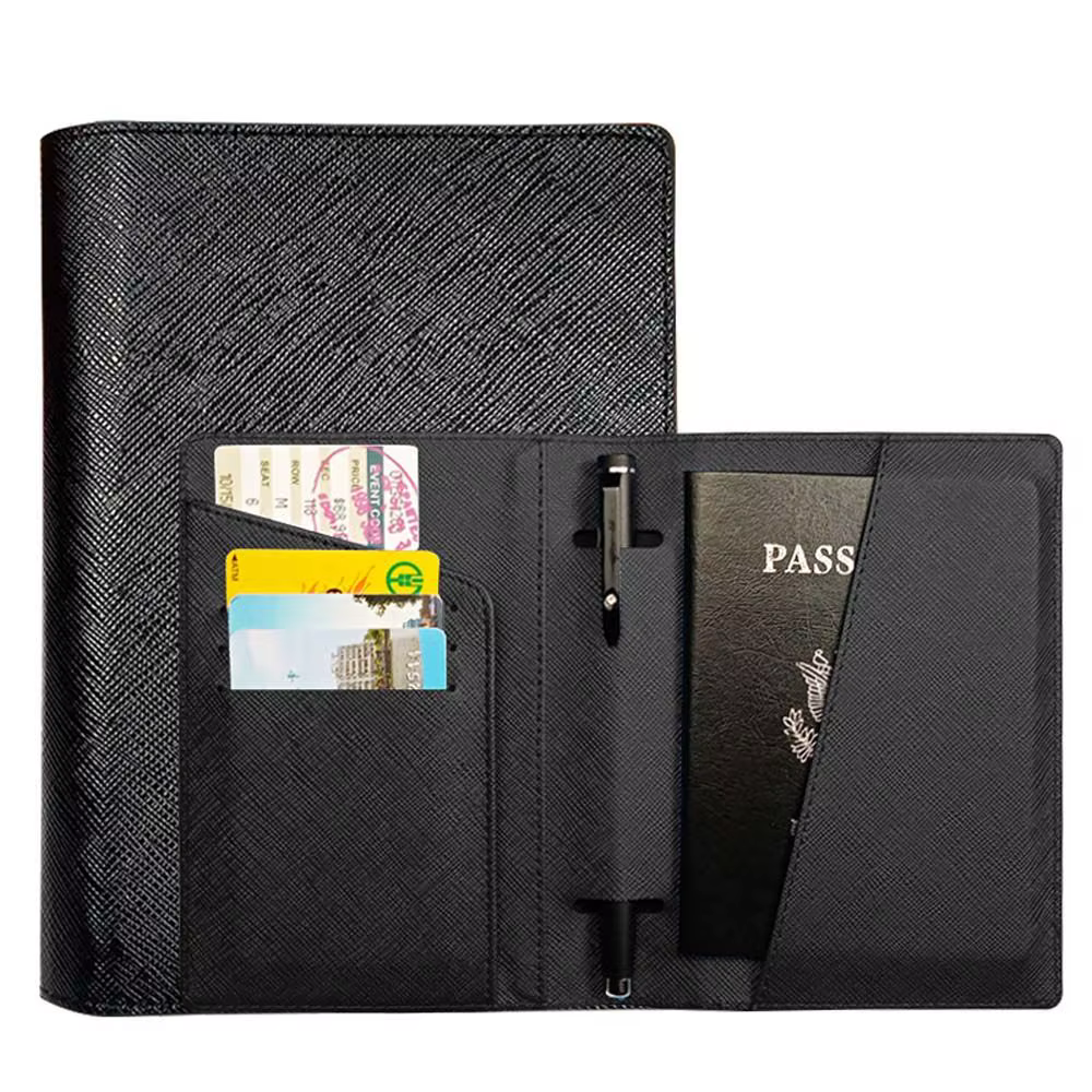 Accessoires de voyage pour documents d'identité, enregistrement à l'aéroport, porte-cartes de crédit, étui de protection pour passeport, couverture de passeport, porte-cartes, étui à cartes
