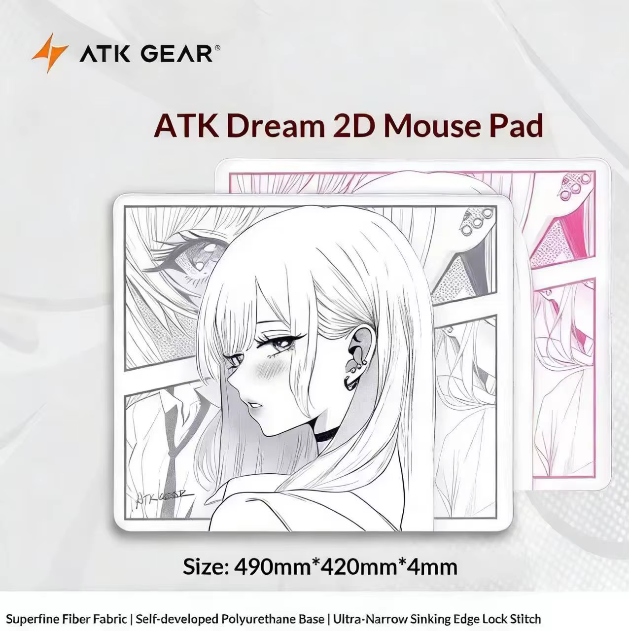 ATK GEAR ATK Dream Anime Grand tapis de souris neutre équilibré pour le jeu FPS