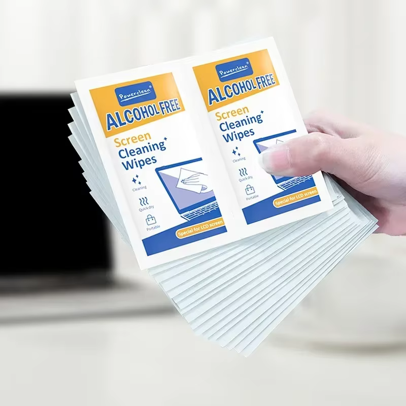 Paquet de 40 lingettes nettoyantes pour PC – Chiffons de nettoyage pour écrans secs et humides pour voitures