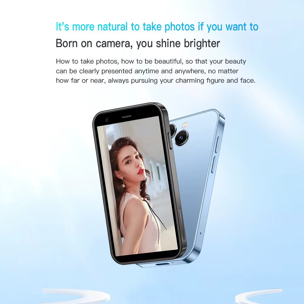 SOYES XS15 Mini Smartphone 3.0 "Android8.1 Quad-core 2GB RAM 16GB ROM double SIM veille réseau 3G petit téléphone