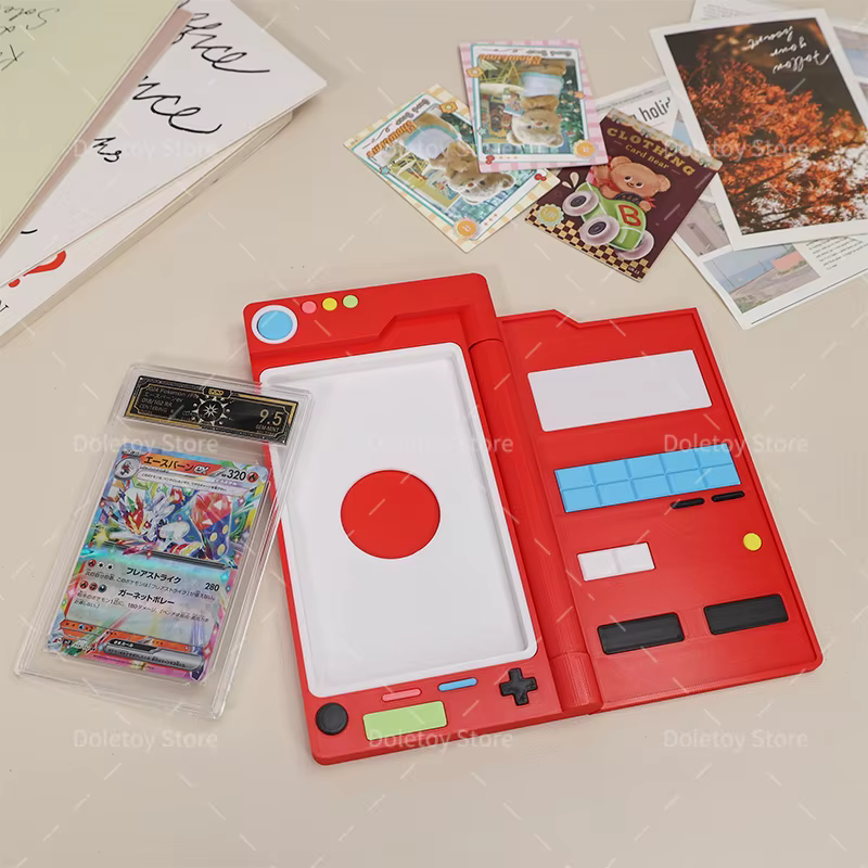 Porte-cartes de jeu imprimés en 3D, porte-cartes de personnage Pokémon, étuis pour cartes de collection TCG, jeux de société, cadeaux
