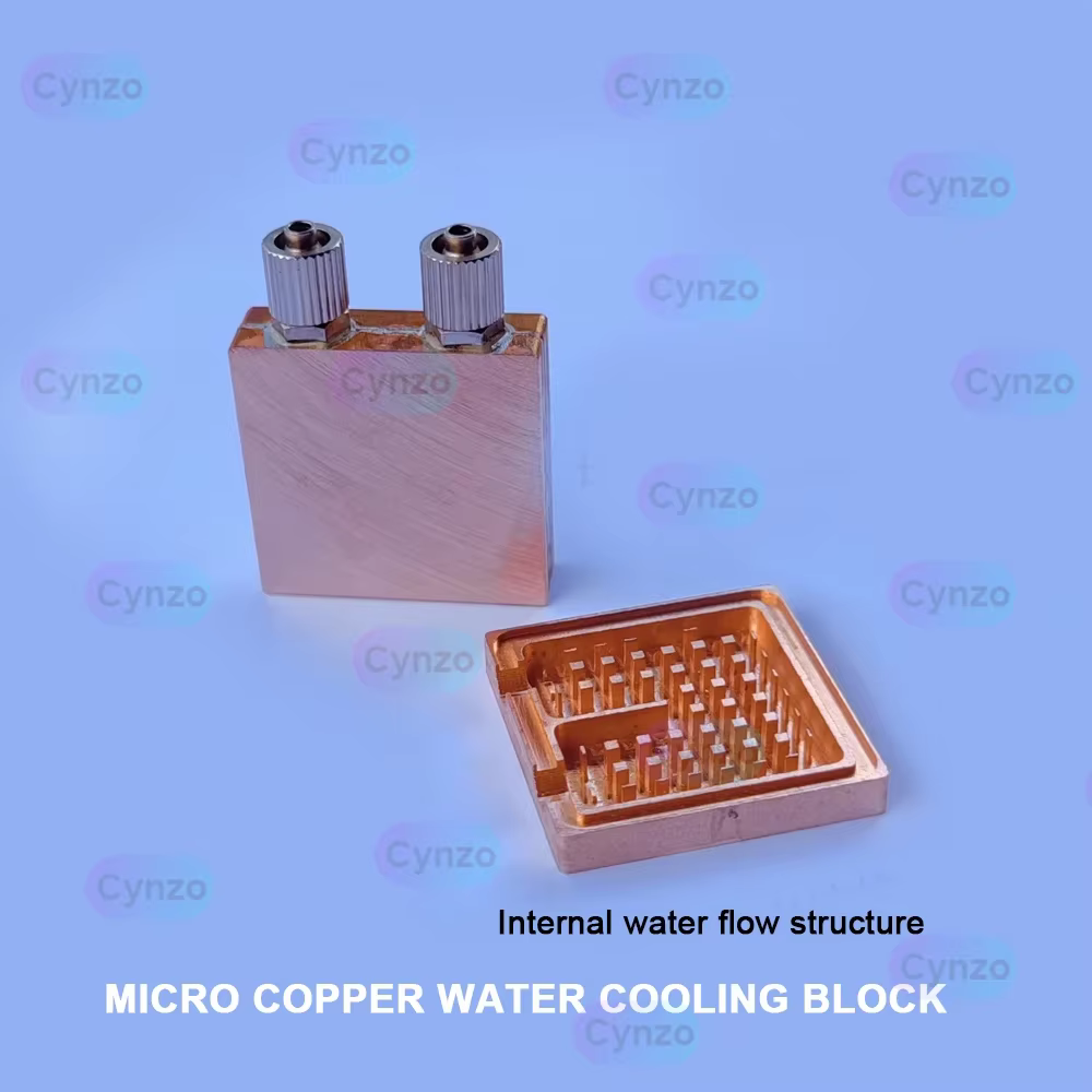 Bloc de refroidissement par eau en cuivre pour ordinateur portable