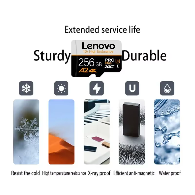 Carte mémoire SD Lenovo 256GB 512GB classe 10