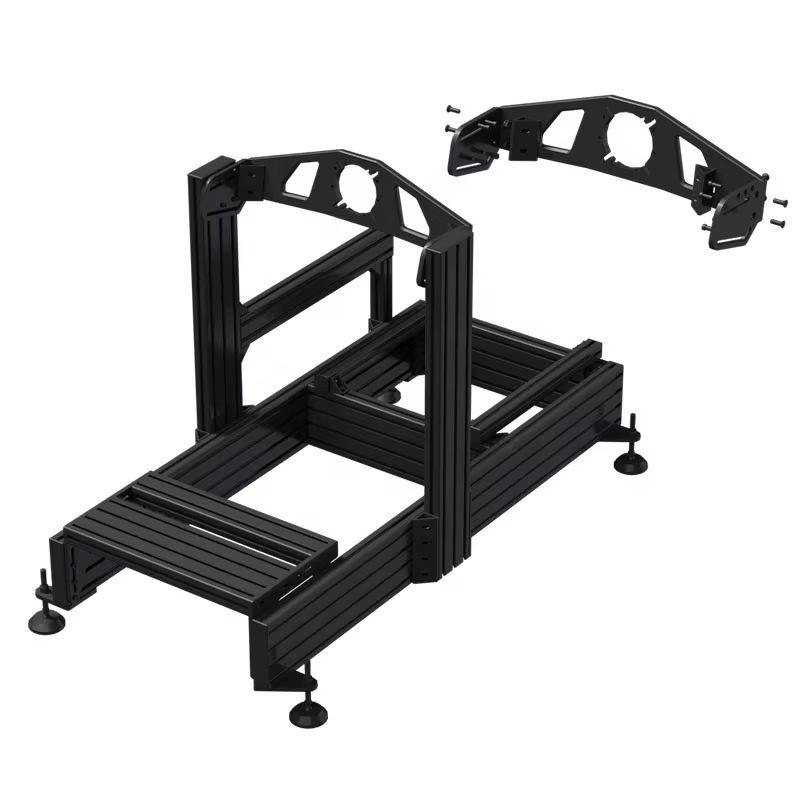 Simulateur de cockpit de divertissement sportif avec siège de course intégré pour la simulation de vol et de conduite automobile