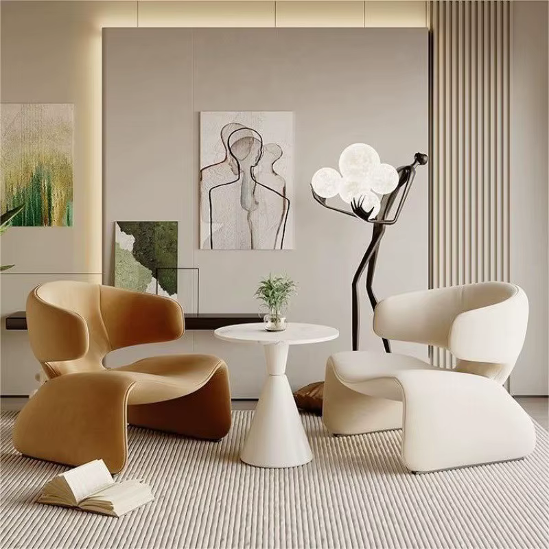 Canapé simple créatif design chaise simple Table de négociation et chaises canapé de loisirs zone de repos canapé d'hôtel chaises