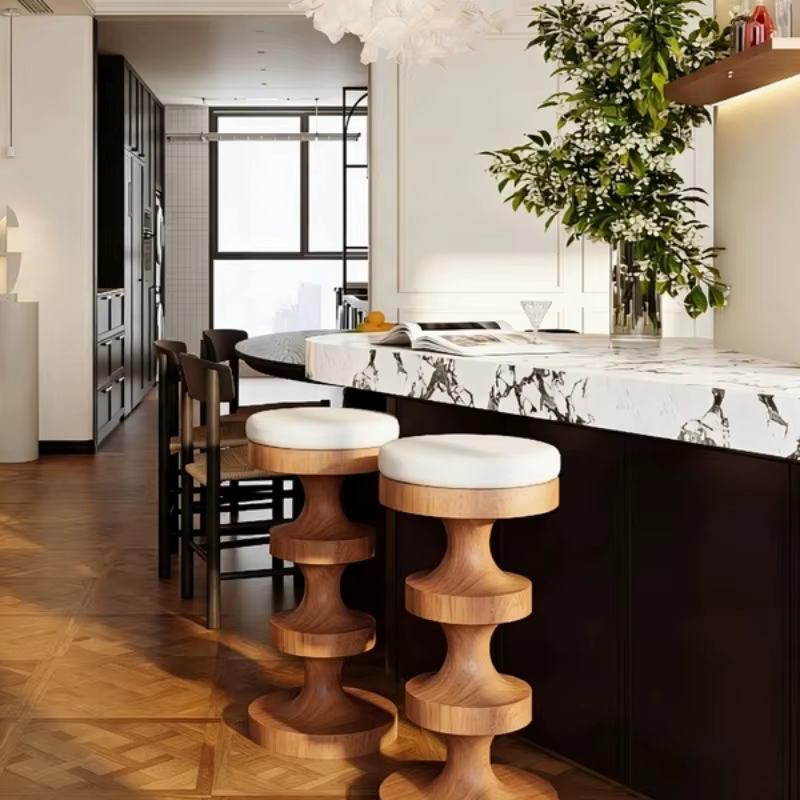 Chaises de bar modernes en bois
