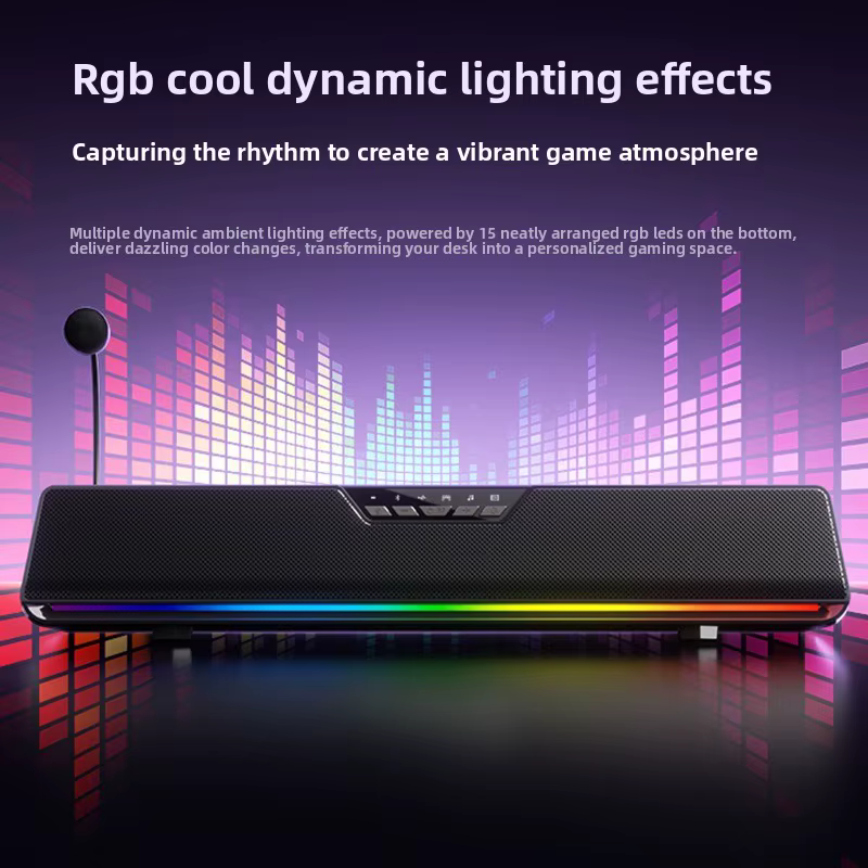 AULA GS6Pro Esports haut-parleur Bluetooth double mode configuration de bureau d'ordinateur avec Microphone de jeu système sonore EQ spécialisé