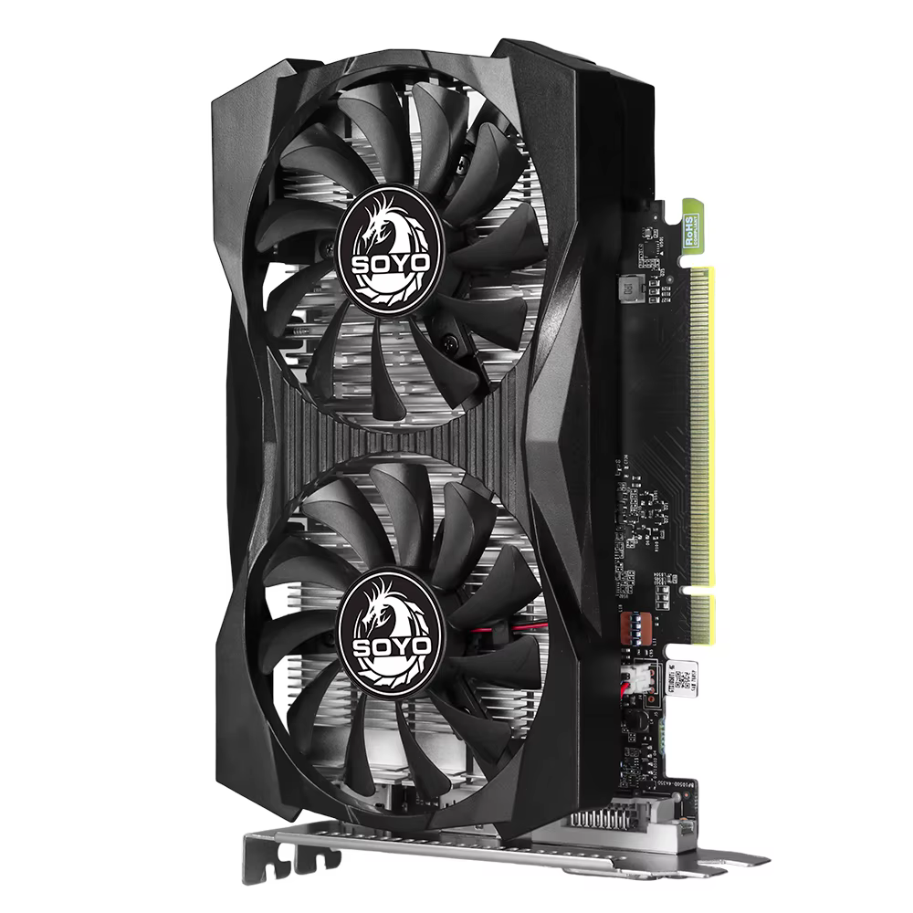 Cartes graphiques SOYO GTX 1050 Ti 4G GDDR5 NVIDIA 14NM PCIE3.0*16 GP107 128Bit DP + HDMI + DVI