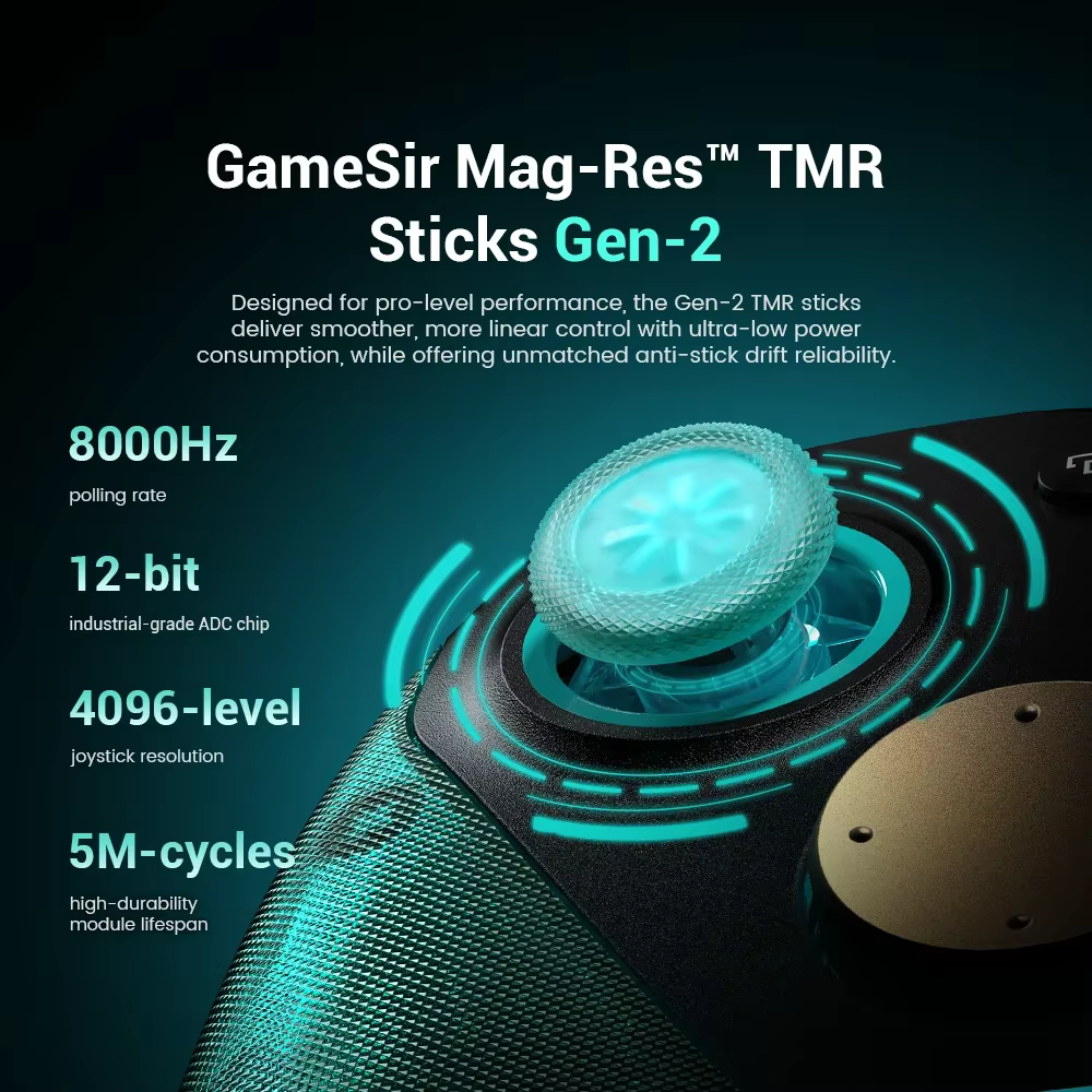 Manette sans fil GameSir G7 Pro 8k PC Aimlabs Edition pour jeux FPS Esport avec contrôle de mouvement