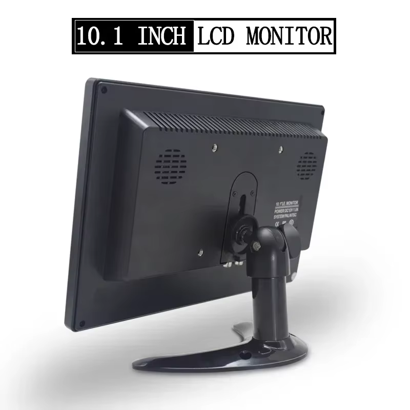 Écran LCD IPS HD de 10.1 pouces, compatible HDMI, VGA AV Bnc, moniteur d'entrée pour PC, ordinateur, caméra de secours, CCTV, TV, boîte de jeu RPI