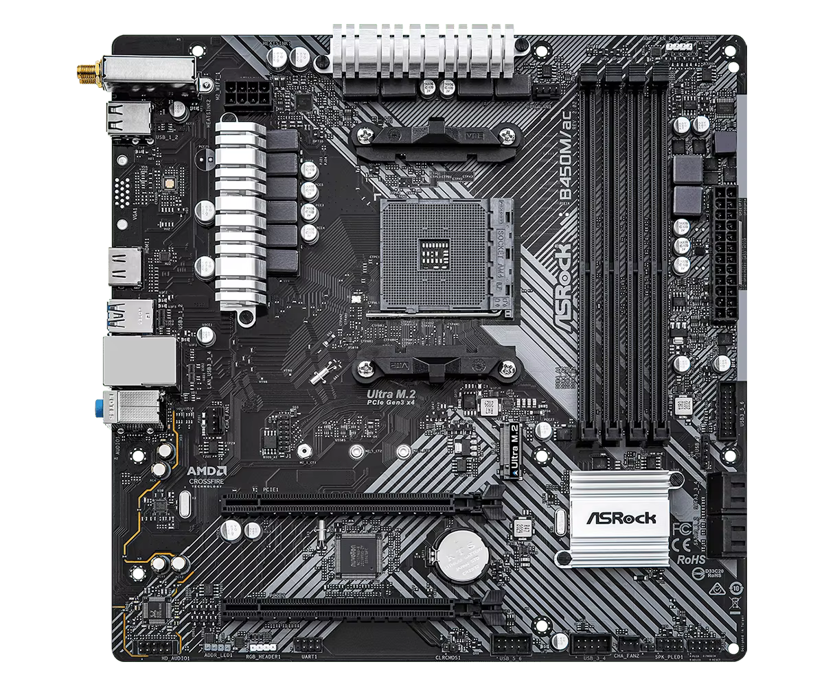 Carte mère ASRock B450 B450M