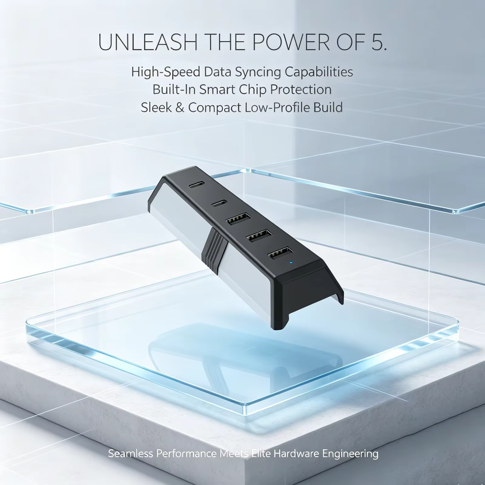 Hub USB 5-en-1 pour console PS5 Pro