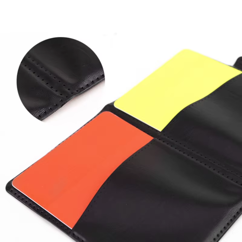 Jeu cartes pénalité d'arbitre sportif, pour cartes Football, jeu cartes d'arbitre 24BD