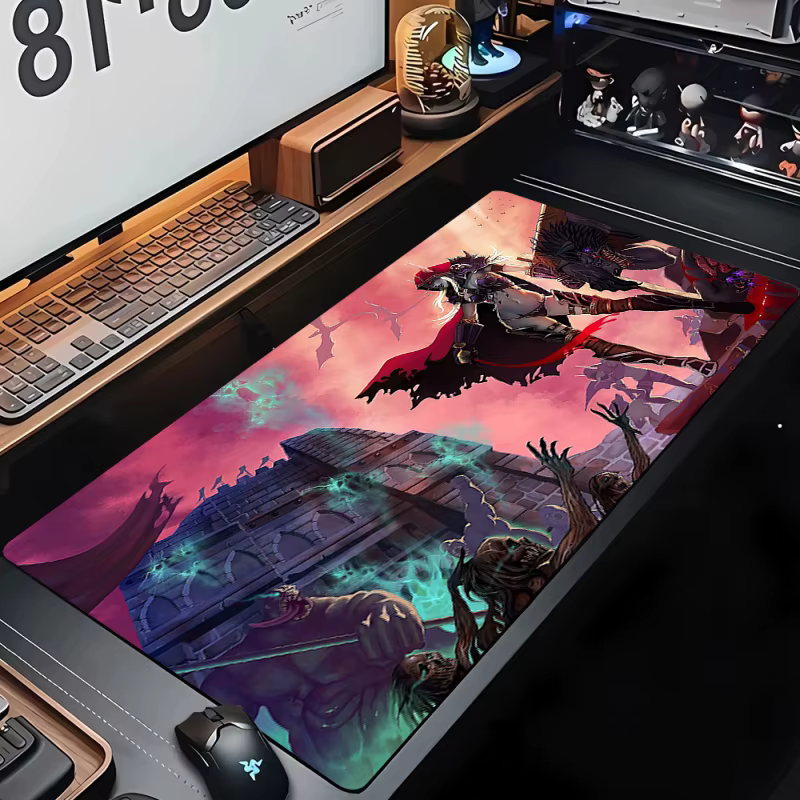 Tapis de souris de jeu média personnalisé