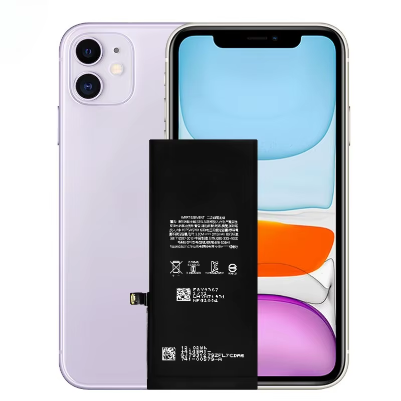 Batterie pour iPhone 11, Batteries de Téléphone Mobile, État de la Batterie 100%, Pas de Messages d'Alerte, Haute Qualité, Remplacement de Batterie, Cellule de Grade A