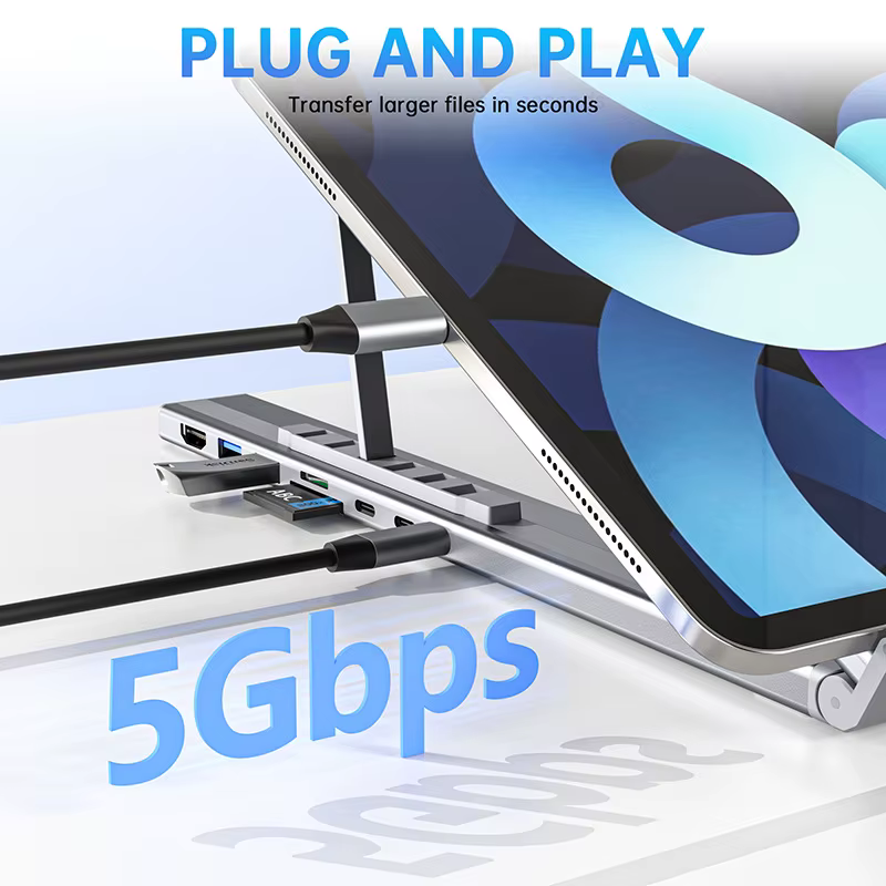 Support de Station d'accueil USB C pour ordinateur portable