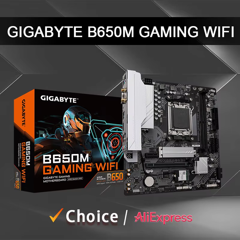 GIGABYTE B650M GAMING WIFI Support pour DDR5 6400 M.2 2.5GbE LAN 5 + 2 + 2 Phases numérique VRM B650 Ryzen ™ Prise AMD