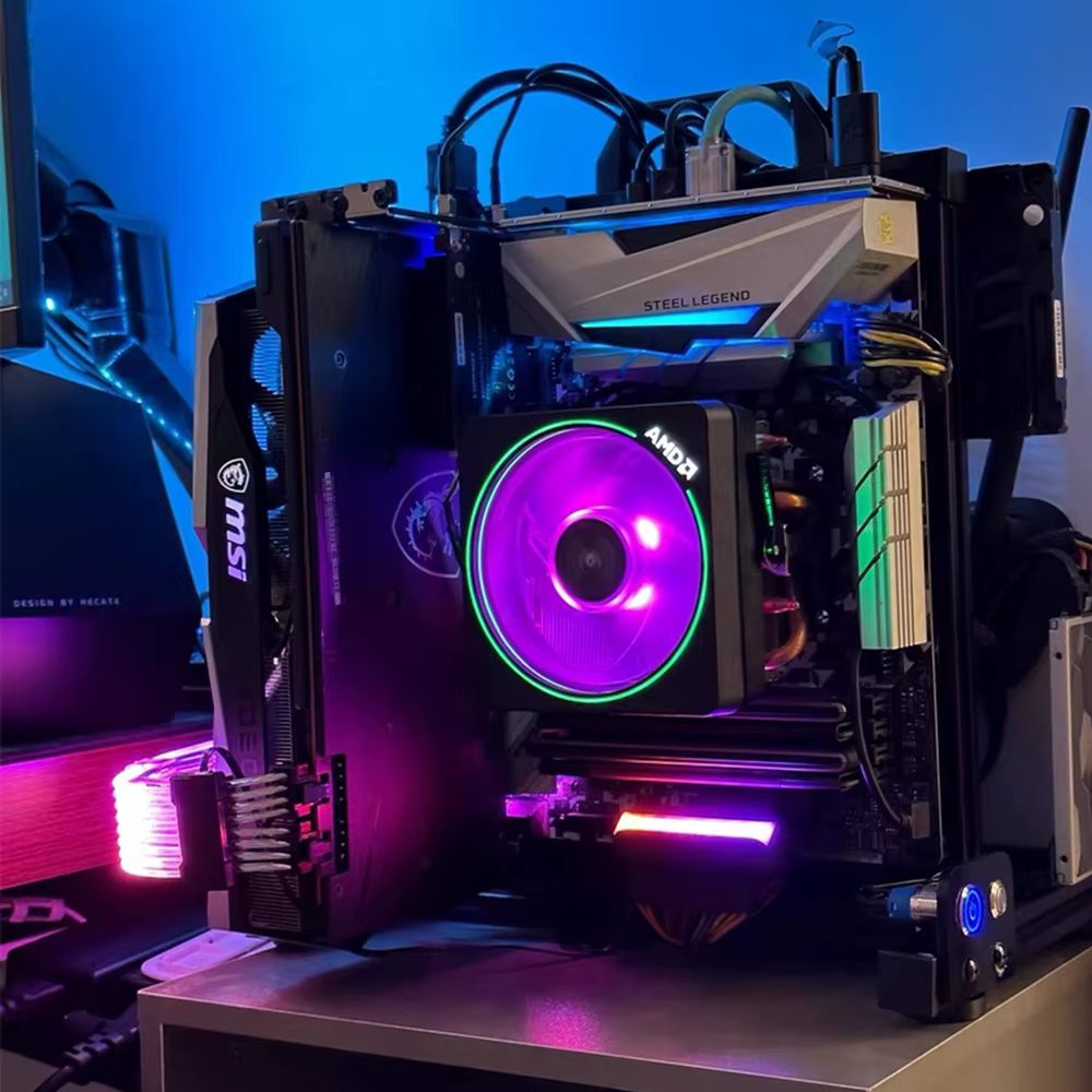 Boîtier de jeu en aluminium pour ordinateur de bureau