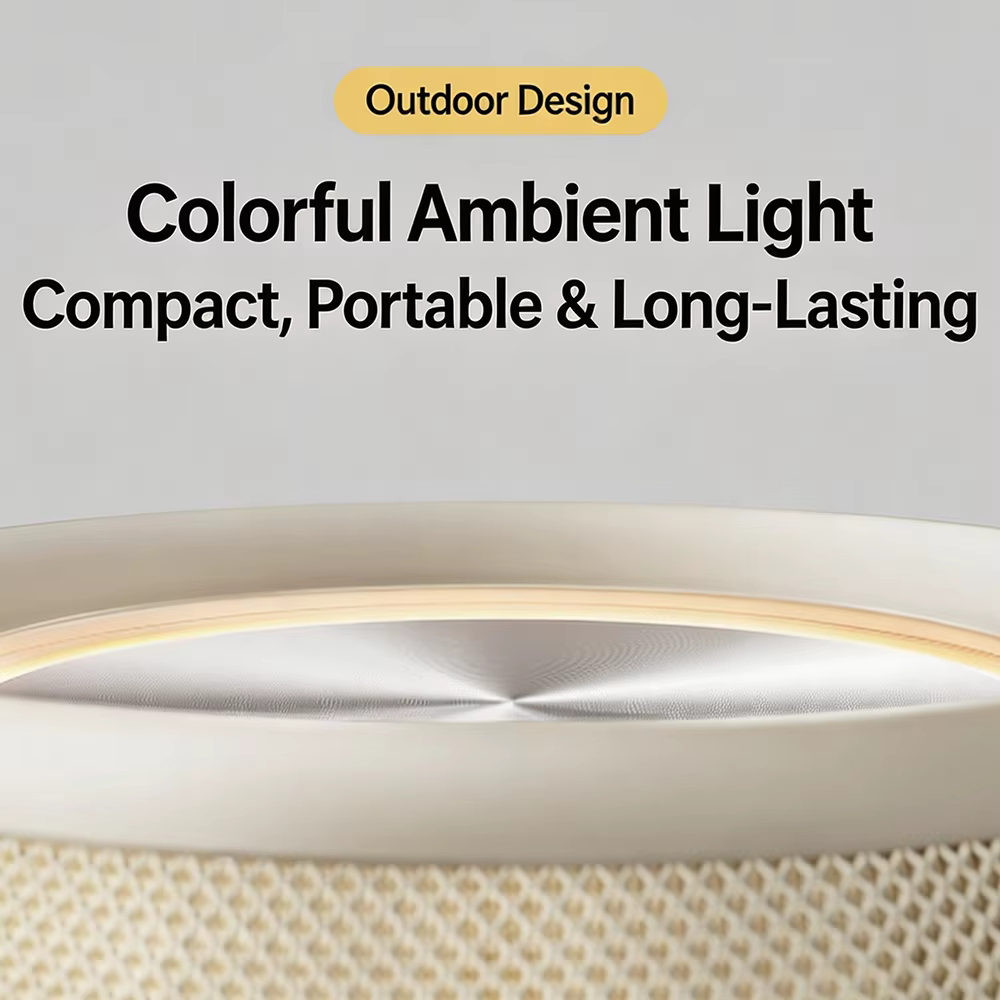 Le haut-parleur Bluetooth original Xiaomi Mini est compact et portable, avec un anneau lumineux ambiant RGB offrant des couleurs personnalisables CN.