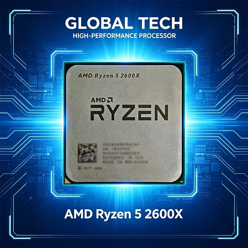 Processeur de bureau AMD Ryzen 5 2600X overclockable 3