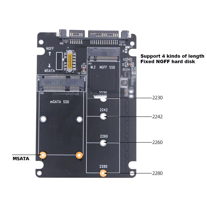 Boîtier de conversion de disque dur SSD M.2 vers SATA3 externe Coolcirc