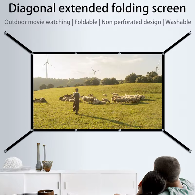 16 : 9 écran souple blanc pliable portable