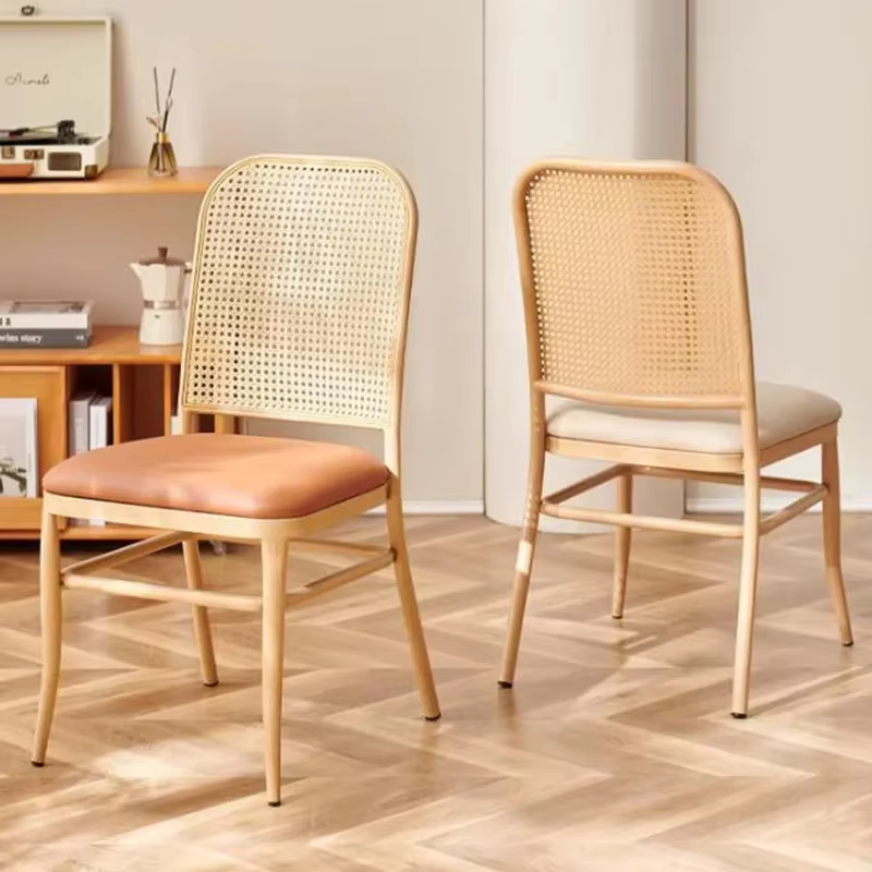 Chaises de salle à manger rustiques en rotin, design unique et tendance, style vintage, chaise individuelle pour ordinateur, mobilier de cuisine et de bureau, ameublement domestique essuyable