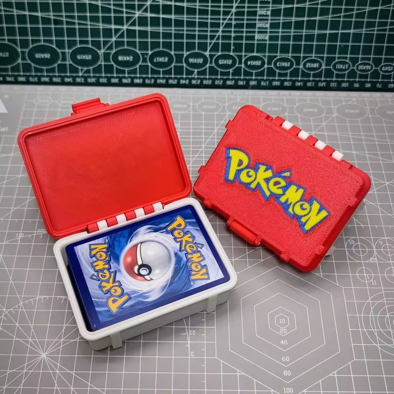 Boîte de rangement pour cartes Pokemon, boîte de rangement portable pour cartes de jeu, étui de rangement de protection à coque rigide pour organisateur de cartes de bureau, cadeau