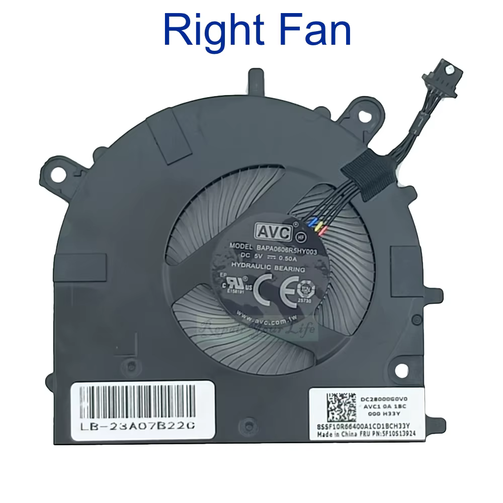 Ventilateur de refroidissement CPU GPU pour ordinateur portable Lenovo Yoga Slim 7 Pro-14ITL5 82FX