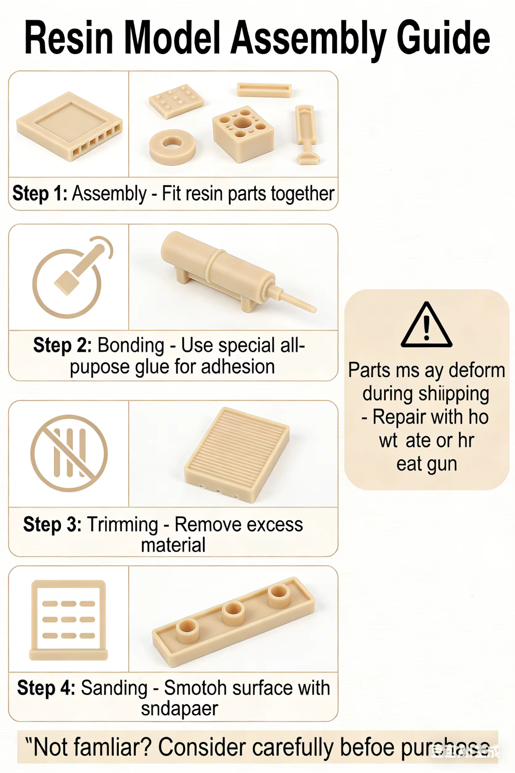 Kit de figurines en résine moulée sous pression non peintes, édition limitée, Rares Resin M Ó W Á Ng Troops, comprenant la base, kit de modélisme DIY