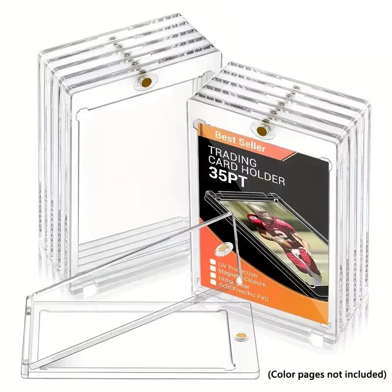 Support magnétique 35PT pour cartes à collectionner, protecteurs, manches en plastique dur, vitrine, carte Standard de sport de Baseball Pokemon