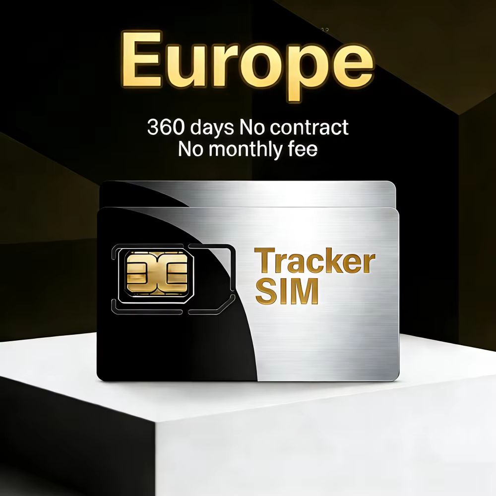 Carte SIM 4G IoT M2M, traceur GPS et collier pour animaux de compagnie, données d'itinérance en Europe dédiées de 360 Mo, service de 365 jours