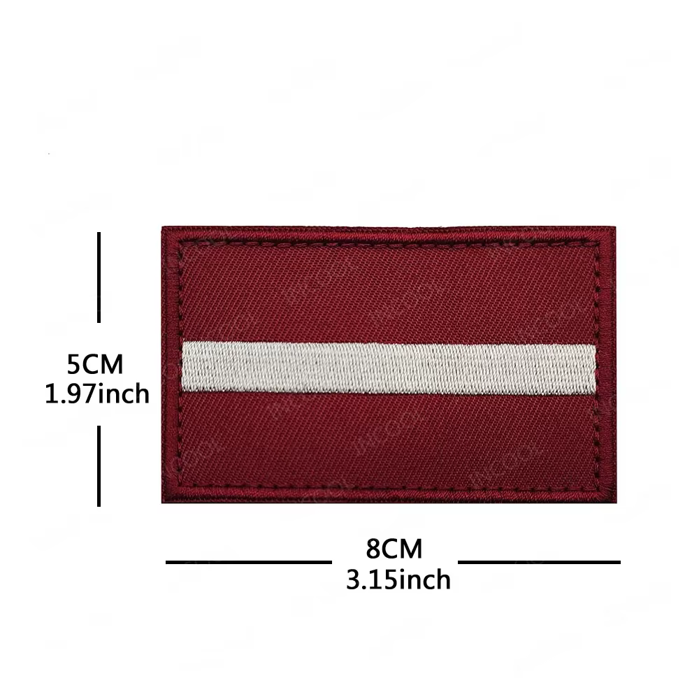 Allemagne France Royaume-Uni Espagne Italie Lettonie Pologne Drapeau National européen Patch de broderie Appliques tactiques Brassard Badges décoratifs