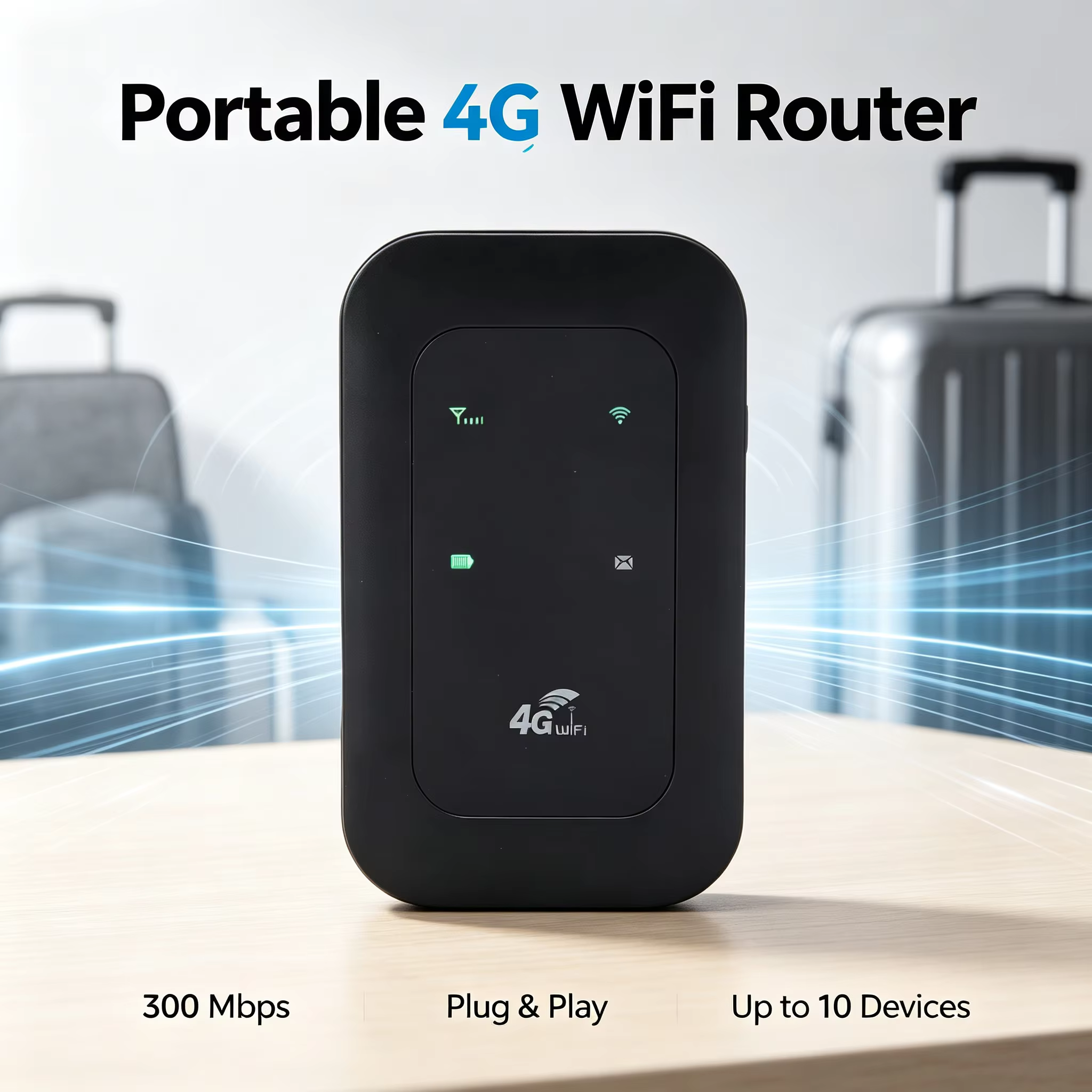 Routeur WiFi Mobile, batterie 2100mAh