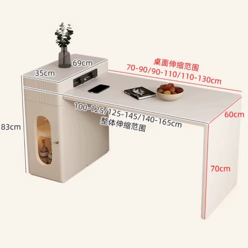 Tables de salle à manger de luxe extensibles avec chaises, meubles modernes pour salon et îlots de cuisine