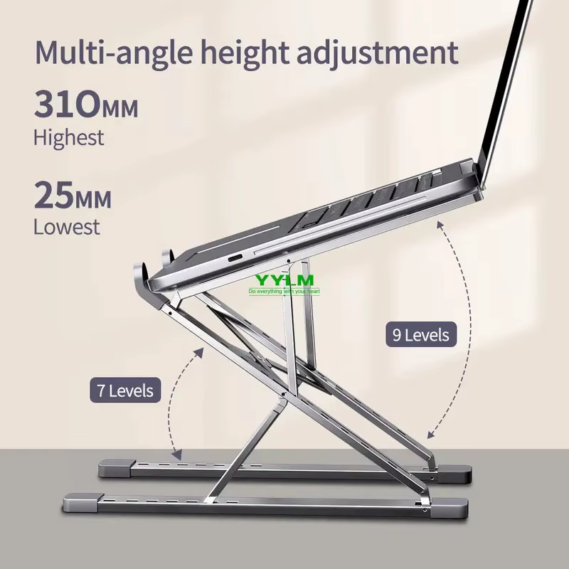 Support pour ordinateur portable en alliage d'aluminium haute performance