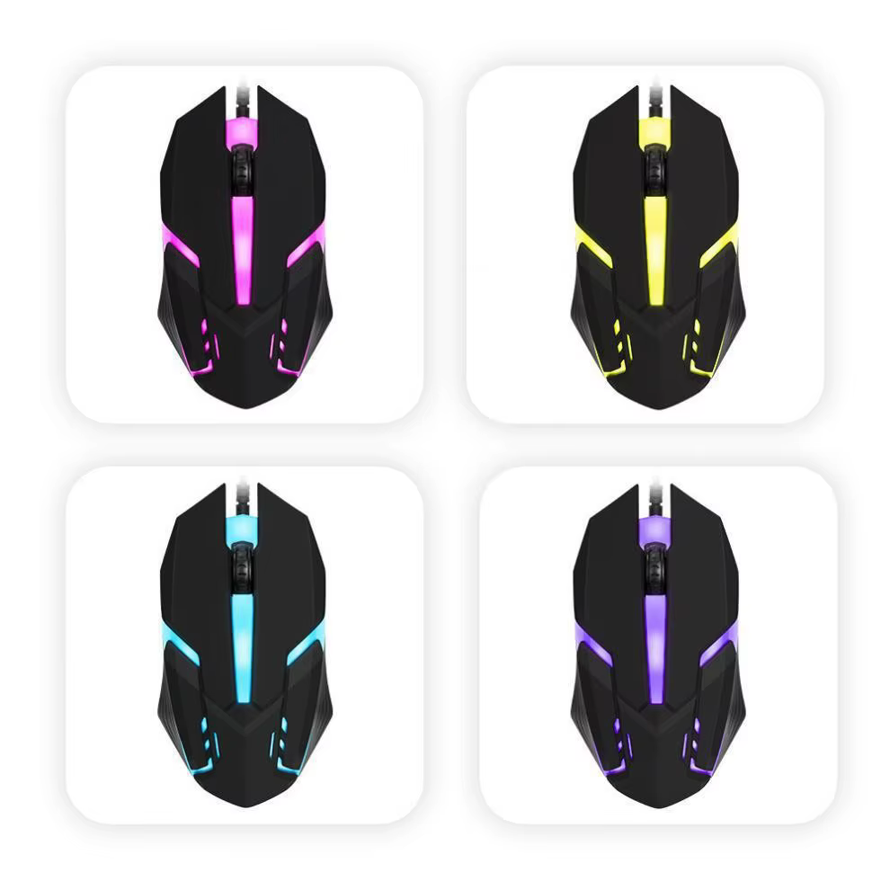 Limei S1 E sport LED lumineux rétro-éclairé filaire souris USB