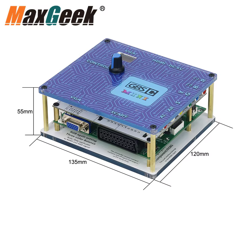 Maxgeek-Convertisseur vidéo de jeu GBS Control, accessoire de jeu rétro