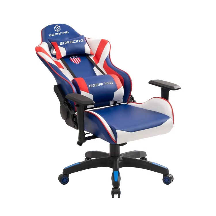 Chaise de jeu ergonomique pivotante en cuir de haute qualité pour gamer