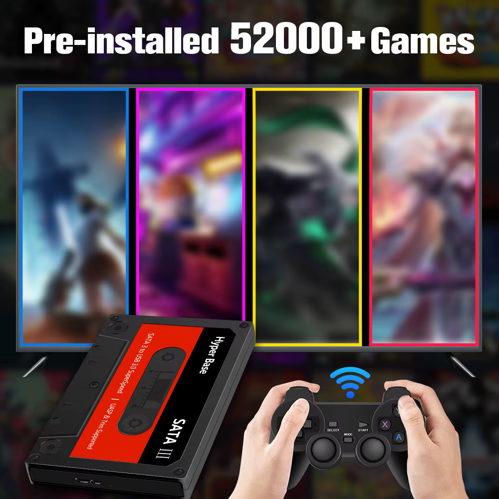 Console de jeux rétro Batocera 500 Go/2 To avec plus de 52 000