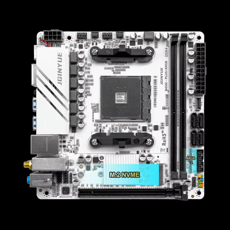 B450 B450I PLUS ARGB carte mère de jeu am4 double canal ddr4 32g m.2 hdmi MINI ITX HTPC