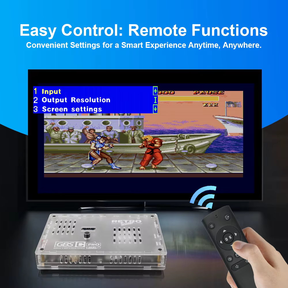 GBSC Pro GBS Contrôle Scart RGBS YPbPr VGA Composite (AV) SV vers HDMI ® Convertisseur vidéo Auido pour consoles de