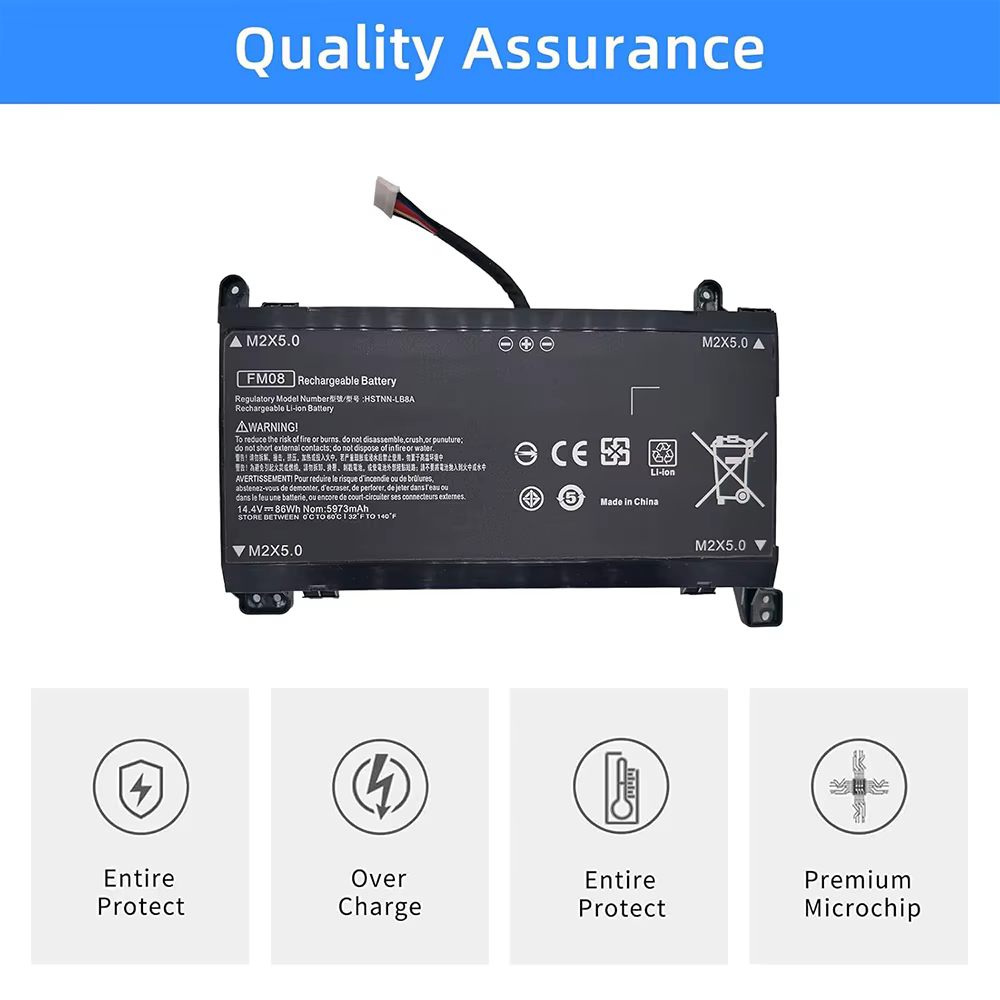 Batterie d'ordinateur portable FM08 pour HP OMEN 17-an013TX 17-an014TX TPN-Q195 HSTNN-LB8B