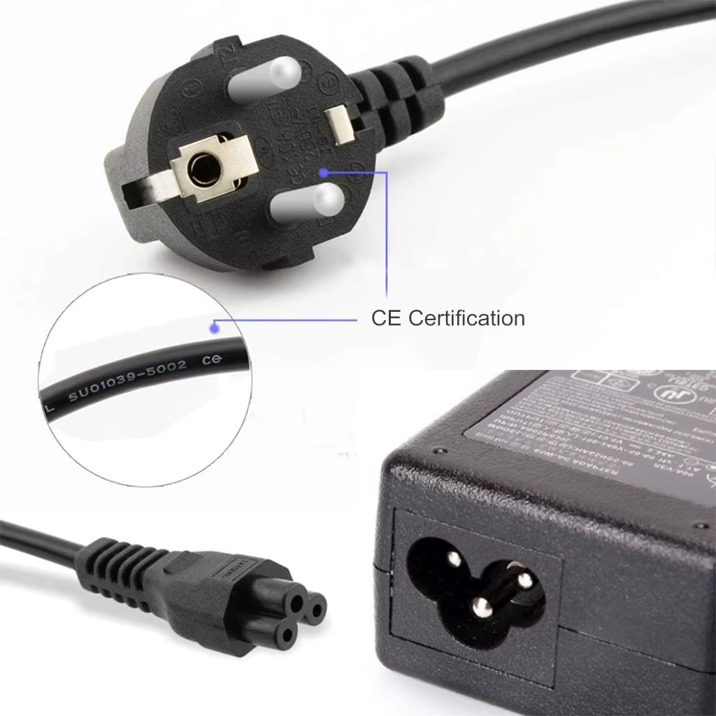 1.5M EU universel ordinateur portable 3 broches chargeur prise adaptateur secteur câble pour HP Dell Toshiba Sony ASUS