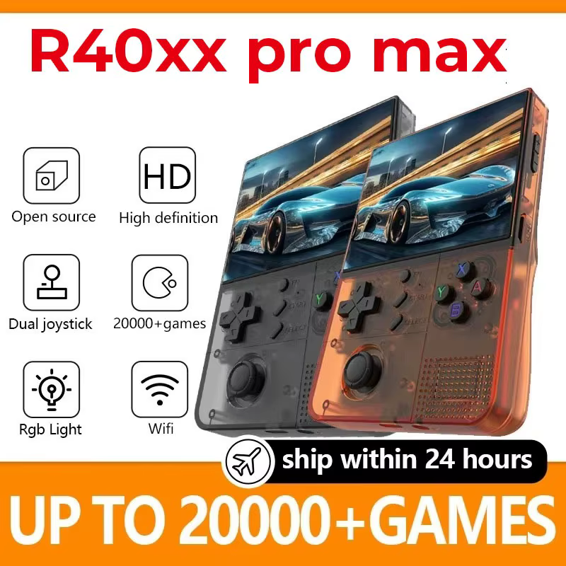 R40XX Pro Max rétro Console de jeu Portable Open Source 4.2 pouces IPS écran