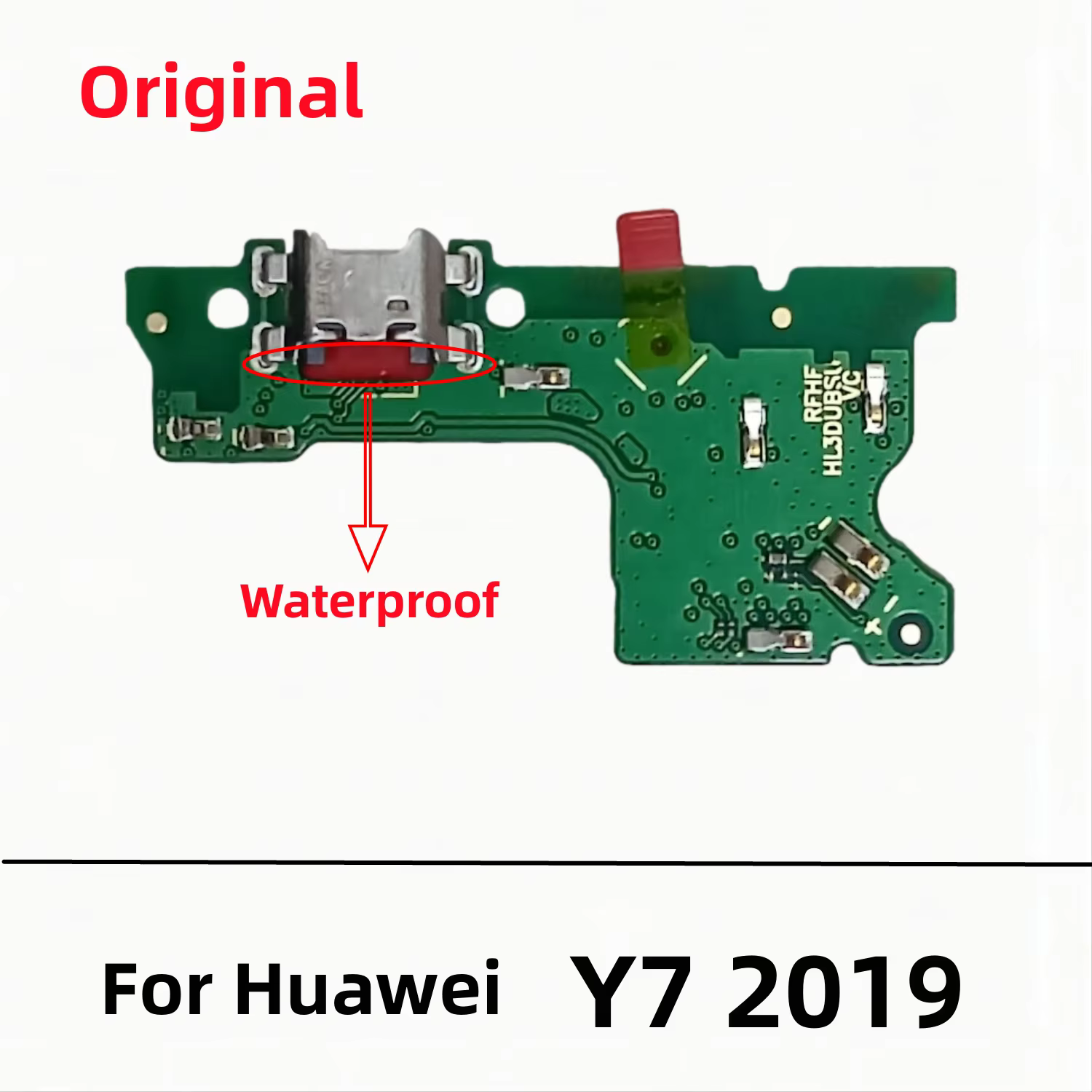 Carte de connecteur de Dock de chargeur USB d'origine, Port de chargement, câble flexible pour Huawei Y7 2019