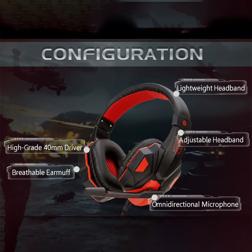 Casque de jeu supra-auriculaire