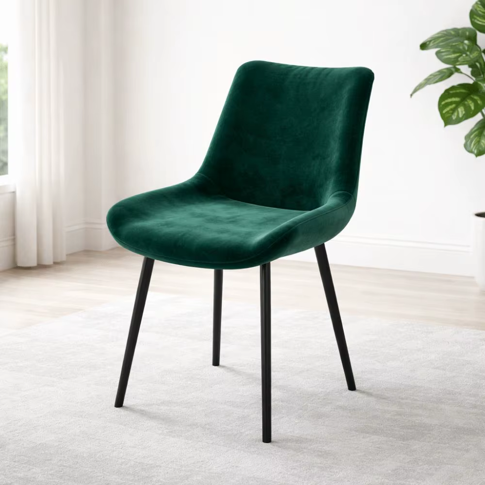 Housses de chaise de salle à manger en velours, élastiques, à dossier incurvé, extensibles, anti-poussière, pour décoration de fête