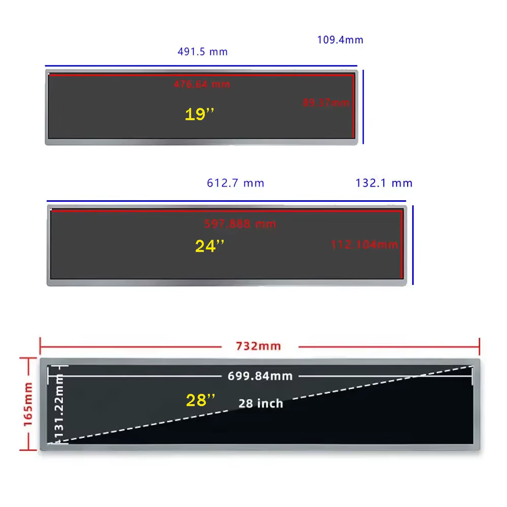 Fissuraminants-Moniteur LCD Ultra Large Étiré de 28 Pouces